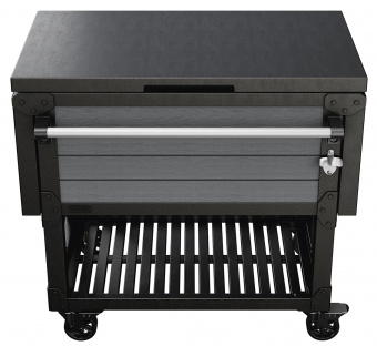 Стол-бар (Patio Cooler & Beverage Cart) серый