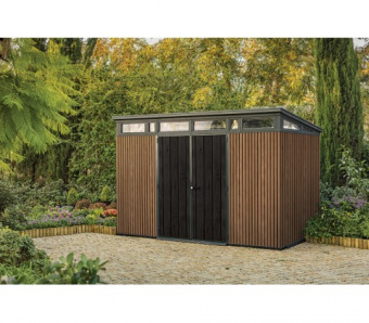 Сарай Пент (PENT) 11х7 SHED, серый, коричневый